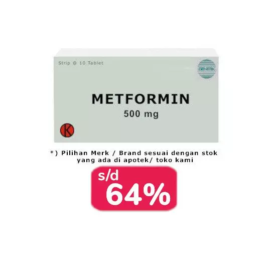 METFORMIN 500 MG 100 TABLET - OBAT RUTIN METFORMIN 500 MG 100 TABLET - OBAT RUTIN