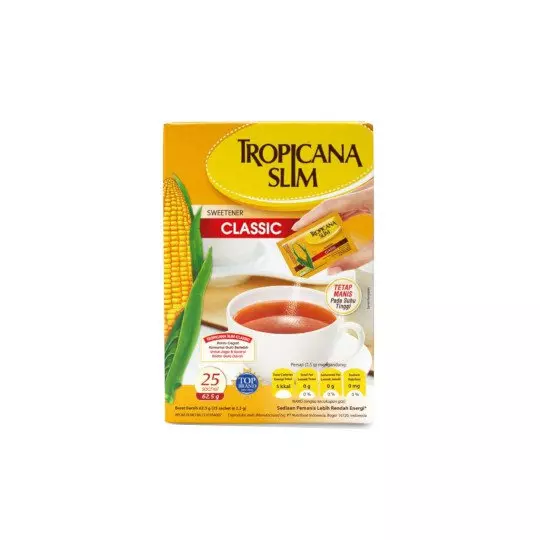 TROPICANA SLIM SWEETENER CLASSIC 2 BOX @ 25 SACHET - OBAT RUTIN TROPICANA SLIM SWEETENER CLASSIC 2 BOX @ 25 SACHET - OBAT RUTIN