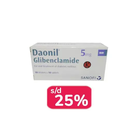 DAONIL 5 MG 30 TABLET - OBAT RUTIN DAONIL 5 MG 30 TABLET - OBAT RUTIN