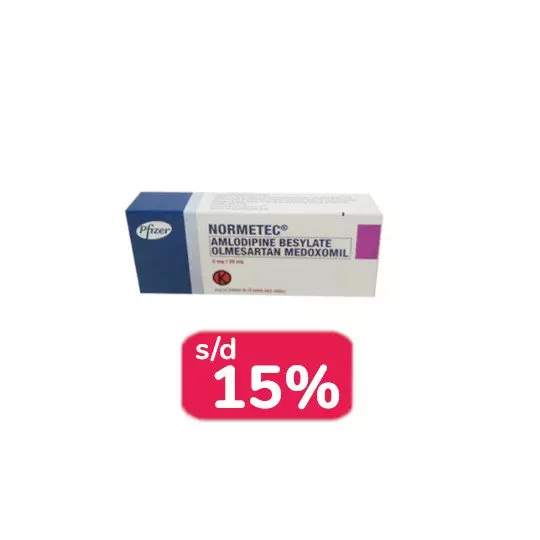 NORMETEC 5 MG/20 MG 30 TABLET - OBAT RUTIN NORMETEC 5 MG/20 MG 30 TABLET - OBAT RUTIN