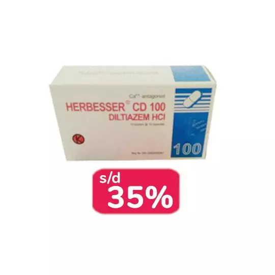 HERBESSER CD 100 MG 30 KAPSUL - OBAT RUTIN HERBESSER CD 100 MG 30 KAPSUL - OBAT RUTIN