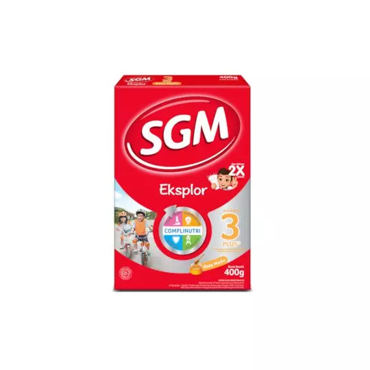 SGM EKSPLOR 3 PLUS COMPLINUTRI MADU SUSU BUBUK 400 GR SGM EKSPLOR 3 PLUS COMPLINUTRI MADU SUSU BUBUK 400 GR