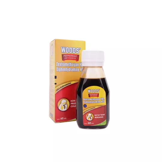 WOODS PEPPERMINT ANTITUSSIVE SIRUP 60 ML WOODS PEPPERMINT ANTITUSSIVE SIRUP 60 ML