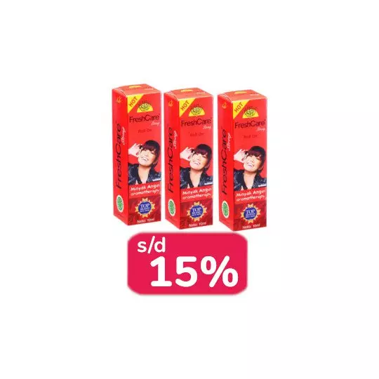 FRESHCARE ROLL ON MINYAK ANGIN STRONG (HOT) 10 ML 3 BOTOL - LEBIH HEMAT FRESHCARE ROLL ON MINYAK ANGIN STRONG (HOT) 10 ML 3 BOTOL - LEBIH HEMAT