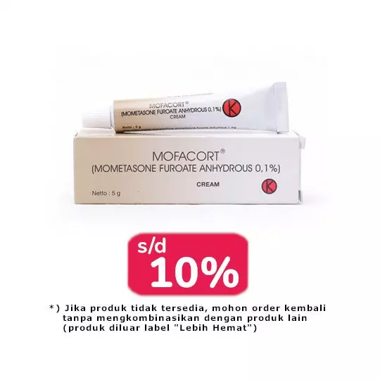 MOFACORT 1% CREAM 5 G 2 TUBE - LEBIH HEMAT MOFACORT 1% CREAM 5 G 2 TUBE - LEBIH HEMAT
