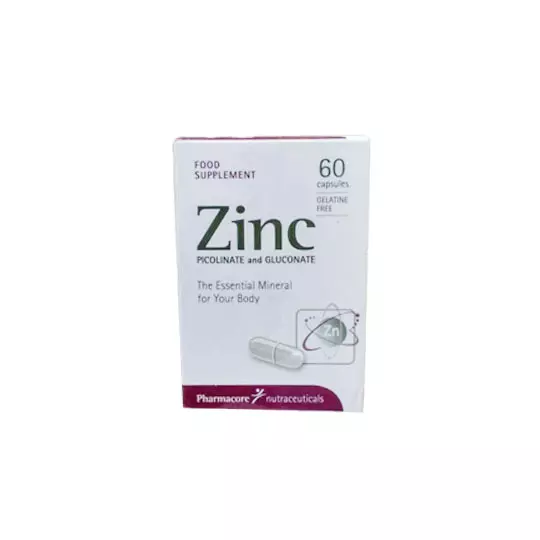 ZINC PICOLINATE AND GLUCONATE PHARMACORE NUTRACEUTICALS 60 KAPSUL ZINC PICOLINATE AND GLUCONATE PHARMACORE NUTRACEUTICALS 60 KAPSUL