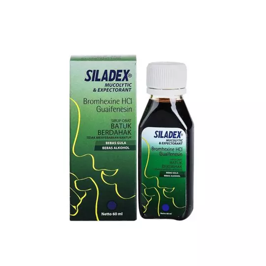 SILADEX MUCOLYTIC EKSPEKTORAN SIRUP 60 ML SILADEX MUCOLYTIC EKSPEKTORAN SIRUP 60 ML