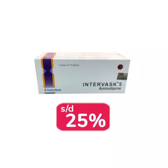 INTERVASK 5 MG 30 TABLET - OBAT RUTIN INTERVASK 5 MG 30 TABLET - OBAT RUTIN