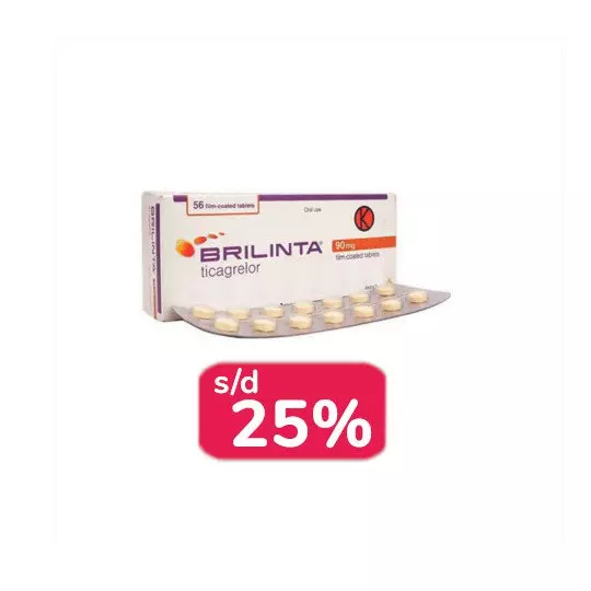 BRILINTA 90 MG 28 TABLET - OBAT RUTIN BRILINTA 90 MG 28 TABLET - OBAT RUTIN