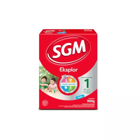 SGM EKSPLOR 1 PLUS COMPLINUTRI VANILA SUSU PERTUMBUHAN BUBUK 900 GR SGM EKSPLOR 1 PLUS COMPLINUTRI VANILA SUSU PERTUMBUHAN BUBUK 900 GR