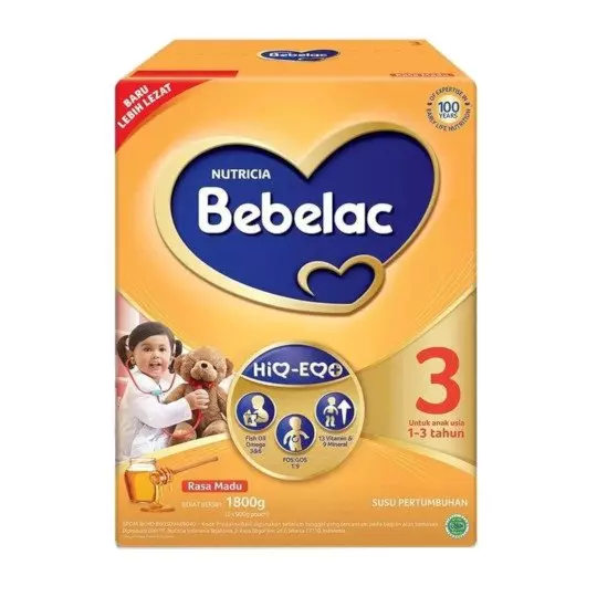 BEBELAC 3 MADU SUSU PERTUMBUHAN BUBUK 1800 GR BEBELAC 3 MADU SUSU PERTUMBUHAN BUBUK 1800 GR