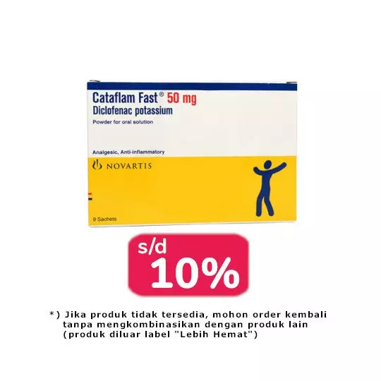 CATAFLAM FAST POWDER 50 MG 2 BOX (18 SACHET) - LEBIH HEMAT CATAFLAM FAST POWDER 50 MG 2 BOX (18 SACHET) - LEBIH HEMAT