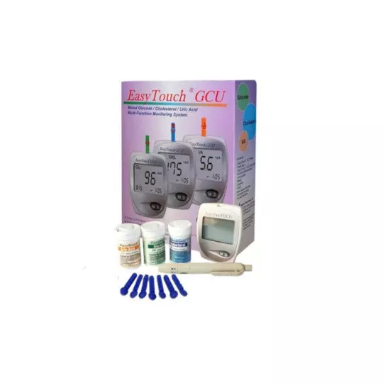 EASY TOUCH GCU METER DEVICE (GLUCOSE, CHOLESTEROL, URIC ACID) - OBAT RUTIN EASY TOUCH GCU METER DEVICE (GLUCOSE, CHOLESTEROL, URIC ACID) - OBAT RUTIN