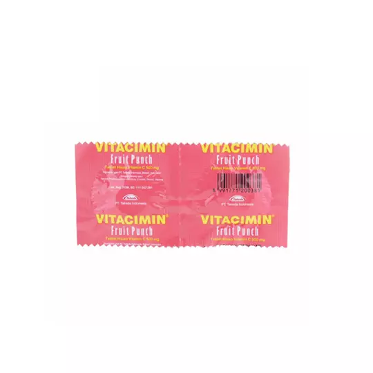 VITACIMIN 500 MG RASA FRUIT PUNCH 2 TABLET VITACIMIN 500 MG RASA FRUIT PUNCH 2 TABLET
