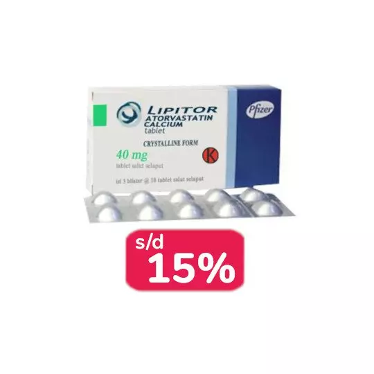 LIPITOR 40 MG 30 TABLET - OBAT RUTIN LIPITOR 40 MG 30 TABLET - OBAT RUTIN