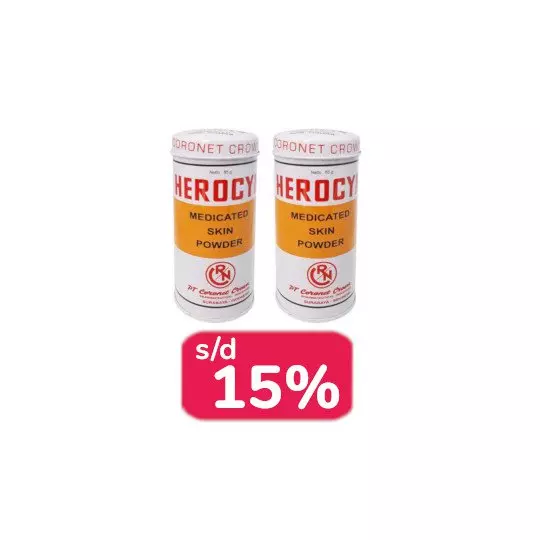 HEROCYN BEDAK KULIT 85 G 2 BOTOL - LEBIH HEMAT HEROCYN BEDAK KULIT 85 G 2 BOTOL - LEBIH HEMAT