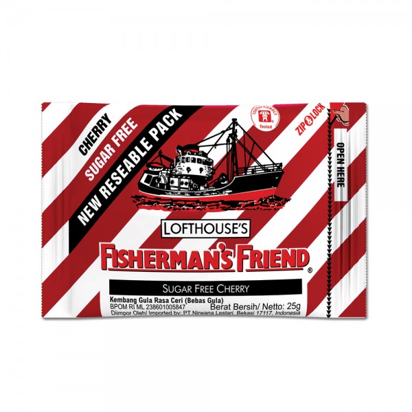 FISHERMAN'S FRIEND RASA CHERRY SUGAR FREE FISHERMAN'S FRIEND RASA CHERRY SUGAR FREE