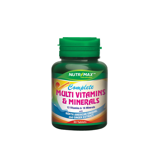 NUTRIMAX COMPLETE MULTIVITAMINS & MINERALS 30 TABLET NUTRIMAX COMPLETE MULTIVITAMINS & MINERALS 30 TABLET