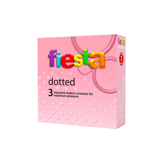 KONDOM FIESTA DOTTED ISI 3 KONDOM FIESTA DOTTED ISI 3