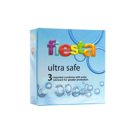 KONDOM FIESTA ULTRA SAFE ISI 3 KONDOM FIESTA ULTRA SAFE ISI 3