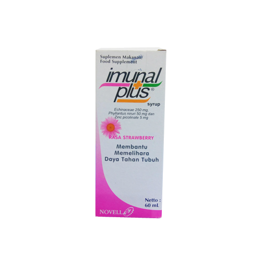 IMUNAL PLUS SIRUP STRAWBERY 60 ML IMUNAL PLUS SIRUP STRAWBERY 60 ML