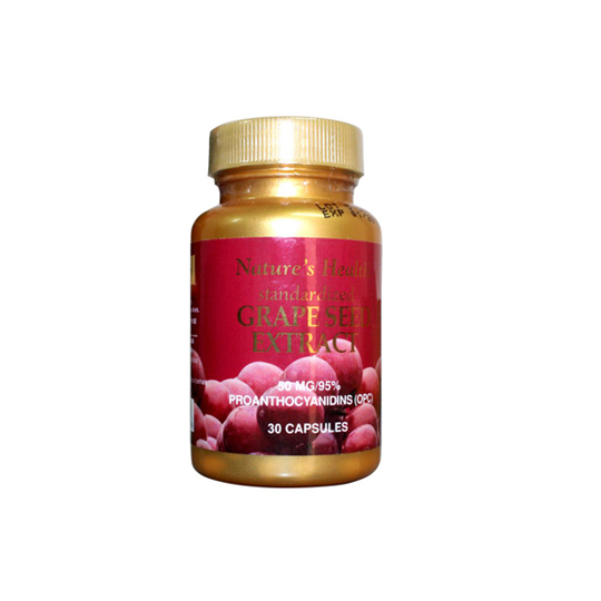 NATURE'S HEALTH GRAPE SEED EXTRACT 30 KAPSUL NATURE'S HEALTH GRAPE SEED EXTRACT 30 KAPSUL