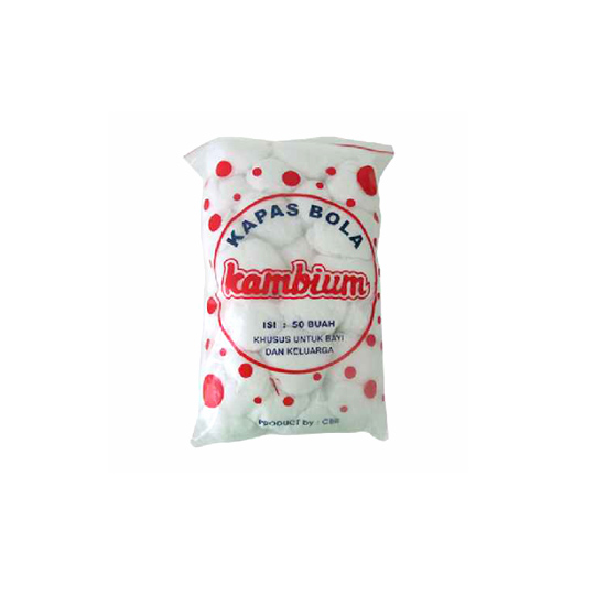 KAPAS BOLA KAMBIUM ISI 50 BUAH KAPAS BOLA KAMBIUM ISI 50 BUAH