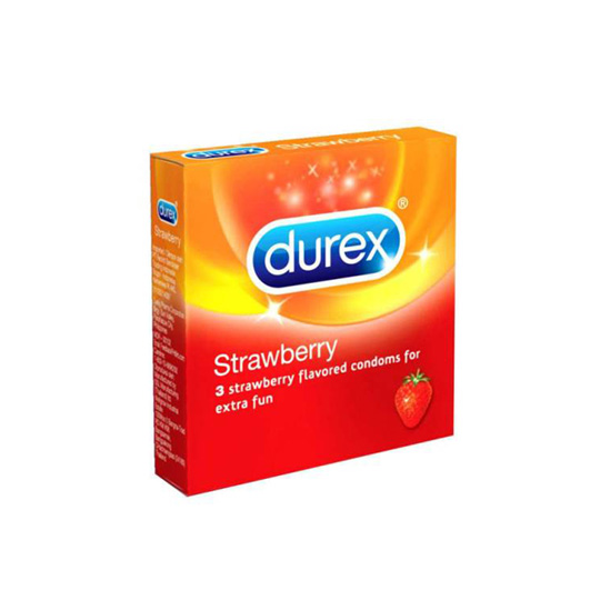 KONDOM DUREX STRAWBERRY ISI 3 KONDOM DUREX STRAWBERRY ISI 3