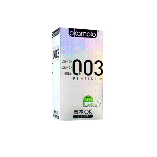 KONDOM OKAMOTO 003 PLATINUM ISI 10 KONDOM OKAMOTO 003 PLATINUM ISI 10