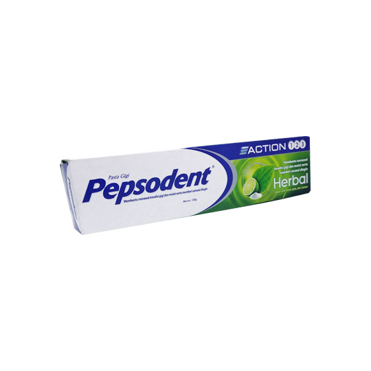 PEPSODENT ACTION 123 HERBAL TOOTHPASTE 120 GR PEPSODENT ACTION 123 HERBAL TOOTHPASTE 120 GR