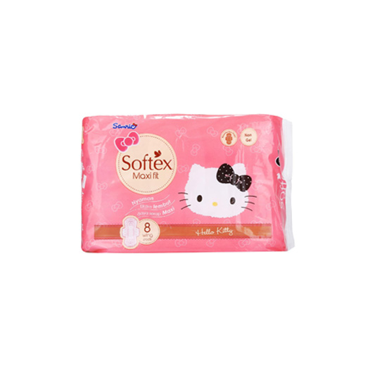 SOFTEX MAXI FIT HELLO KITY 8 PADS SOFTEX MAXI FIT HELLO KITY 8 PADS