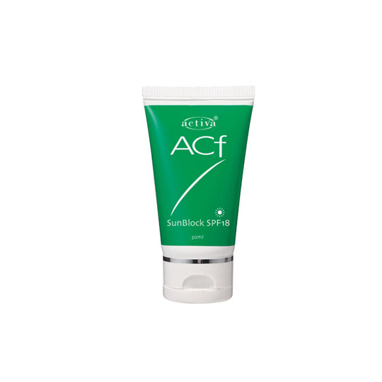 ACTIVA ACF SUNBLOCK SPF 18 30 ML ACTIVA ACF SUNBLOCK SPF 18 30 ML