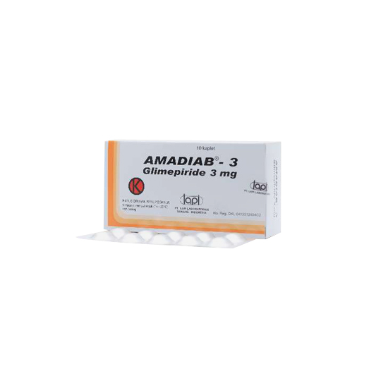 AMADIAB 3 MG 10 KAPLET AMADIAB 3 MG 10 KAPLET