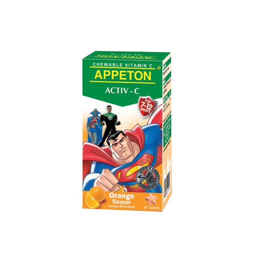 APPETON ACTIV-C 100 MG ORANGE 60 TABLET APPETON ACTIV-C 100 MG ORANGE 60 TABLET