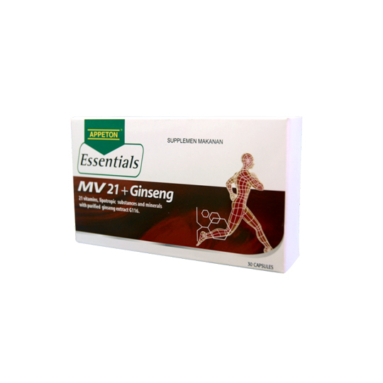 APPETON ESSENTIAL MV21 GINSENG 30 KAPSUL APPETON ESSENTIAL MV21 GINSENG 30 KAPSUL