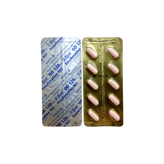 TELFAST OD 120 MG 10 TABLET TELFAST OD 120 MG 10 TABLET