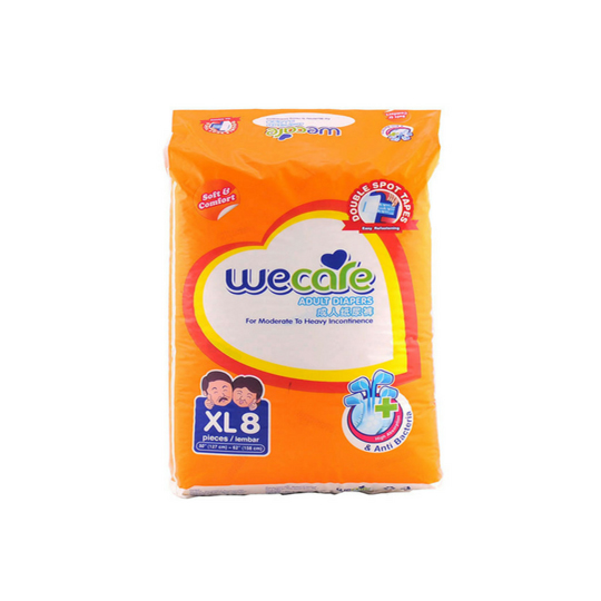 WE CARE ADULT DIAPERS XL 8 PIECES WE CARE ADULT DIAPERS XL 8 PIECES