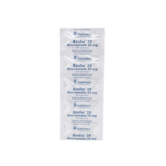 ATOFAR 20 MG 10 TABLET ATOFAR 20 MG 10 TABLET