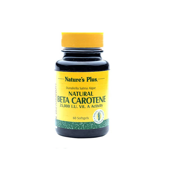 NATURE'S PLUS BETA CAROTENE 25000 IU 60 KAPSUL NATURE'S PLUS BETA CAROTENE 25000 IU 60 KAPSUL
