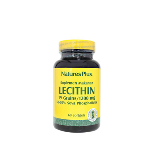 NATURE'S PLUS LECITIHIN 1200MG 60 KAPSUL NATURE'S PLUS LECITIHIN 1200MG 60 KAPSUL