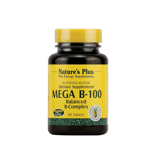 NATURE'S PLUS MEGA B-100 SUSTAINED RELEASE 60 TABLET NATURE'S PLUS MEGA B-100 SUSTAINED RELEASE 60 TABLET