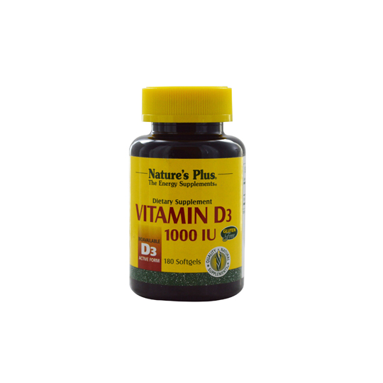 NATURE'S PLUS VITAMIN D3 1000 IU 180 TABLET NATURE'S PLUS VITAMIN D3 1000 IU 180 TABLET