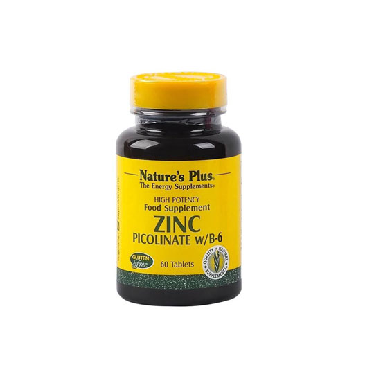 NATURE'S PLUS ZINC PICOLINATE W/B-6 60 TABLET NATURE'S PLUS ZINC PICOLINATE W/B-6 60 TABLET