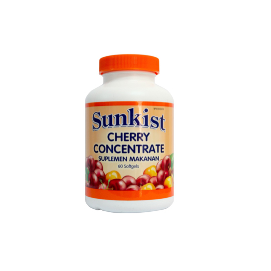 SUNKIST CHERRY CONCENTRATE 60 SOFTGEL SUNKIST CHERRY CONCENTRATE 60 SOFTGEL