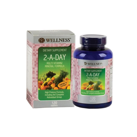 WELLNESS MULTIVIT 2 A DAY 120 TABLET WELLNESS MULTIVIT 2 A DAY 120 TABLET