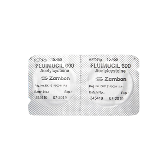 FLUIMUCIL 600 MG 2 TABLET EFFERVESCENT FLUIMUCIL 600 MG 2 TABLET EFFERVESCENT