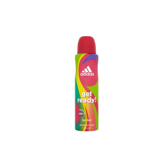 ADIDAS WOMEN GET READY DEO BODY SPRAY 150 ML ADIDAS WOMEN GET READY DEO BODY SPRAY 150 ML