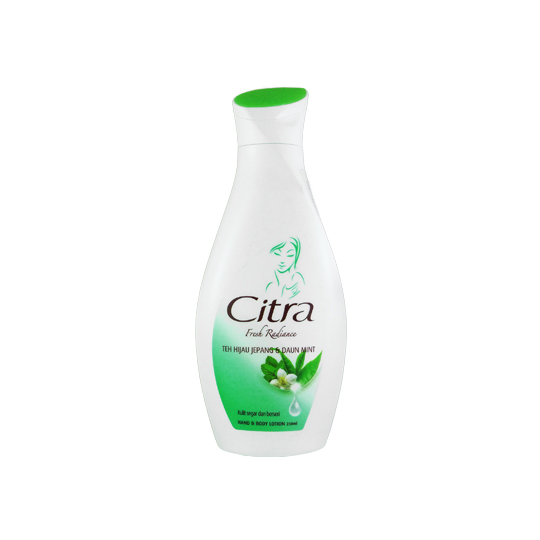 CITRA HAND AND BODY LOTION FRESH RADIANCE TEH HIJAU JEPANG & DAUN MINT 120 ML CITRA HAND AND BODY LOTION FRESH RADIANCE TEH HIJAU JEPANG & DAUN MINT 120 ML
