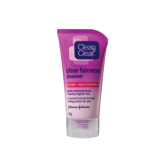 CLEAN & CLEAR FAIRNESS CLEANSER 50 GR CLEAN & CLEAR FAIRNESS CLEANSER 50 GR