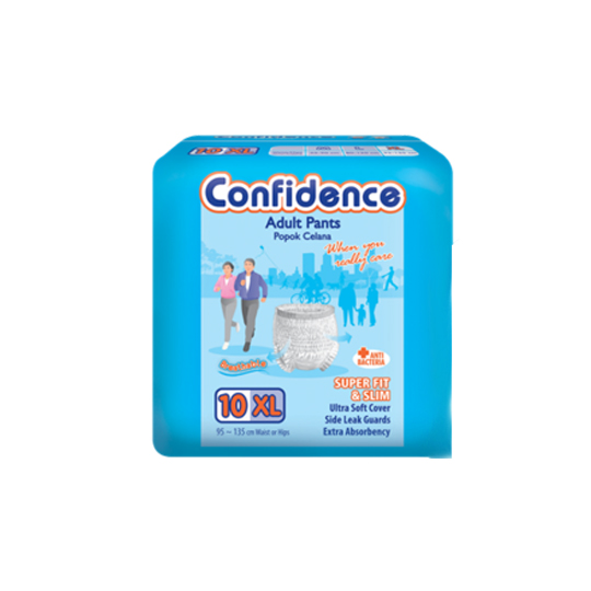 CONFIDENCE ADULT DIAPER PANTS XL 10 PIECES CONFIDENCE ADULT DIAPER PANTS XL 10 PIECES